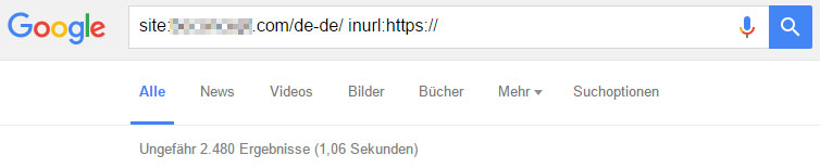 Indexierte https-Seiten